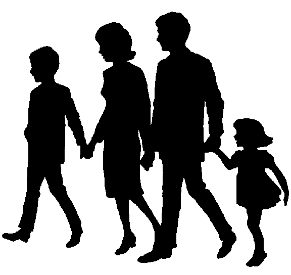 free clipart family walking - photo #9